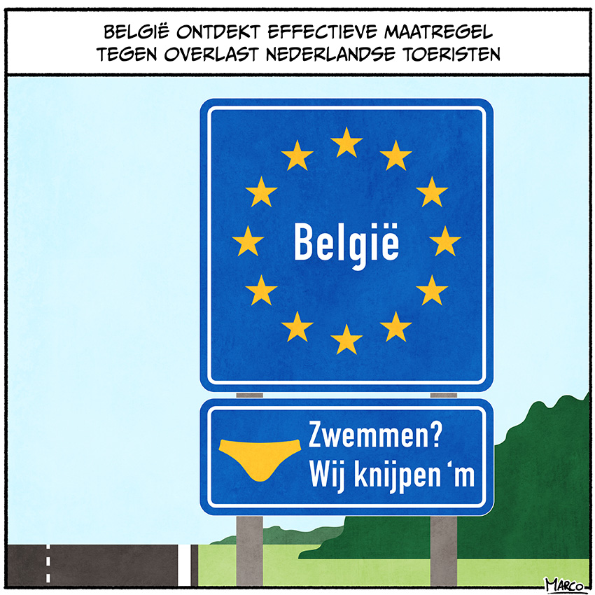 België verplicht aan de ballenknijper
